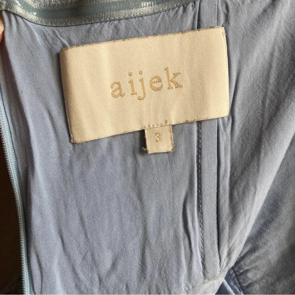 Aijek Silk Blend Lace Strapless Wide Leg  Jumpsuit Anthropologie Lace Sz 3 - Picture 10 of 15